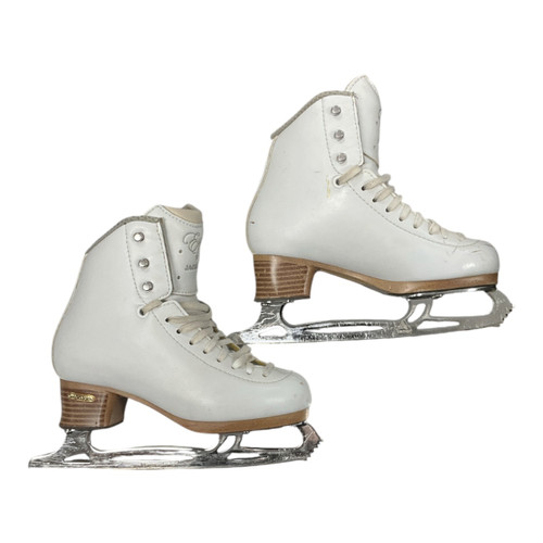 Vist Large View of Product Image Which is Used Jackson EVO Girls Figure Skate White Junior 01.5