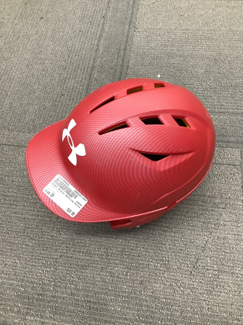 Vist Large View of Product Image Which is Used Under Armour Batting Helmet No Mask Red SM