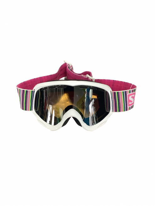 Vist Large View of Product Image Which is Used Salomon Snow Goggles Youth White