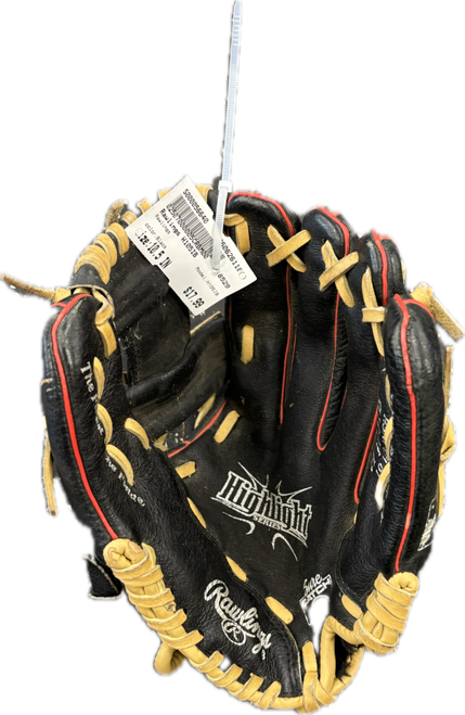 Vist Large View of Product Image Which is Used Rawlings H105IB BB/SB Glove RH Throw Black 10 1/2"