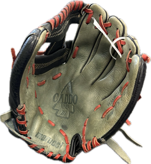 Vist Large View of Product Image Which is Used Marucci CD1150Y BB/SB Glove RH Throw Grey And Black 11 1/2"