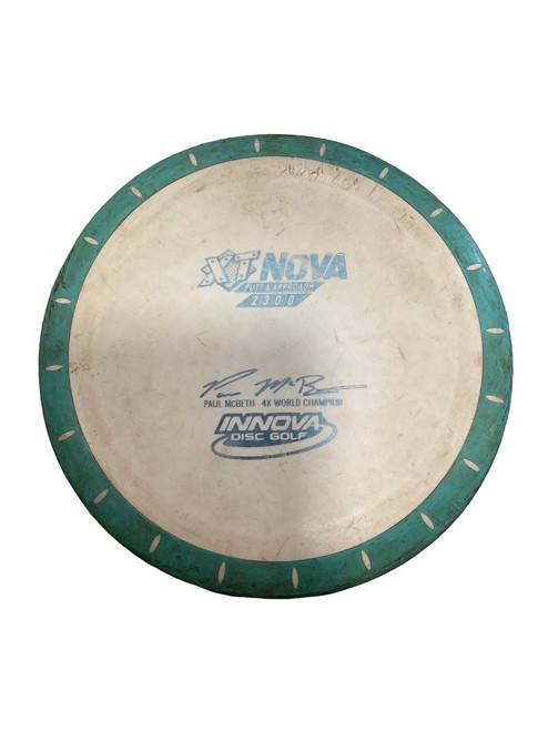 Vist Large View of Product Image Which is Used Innova PAUL MCBETH XT NOVA Disc Golf Putter White