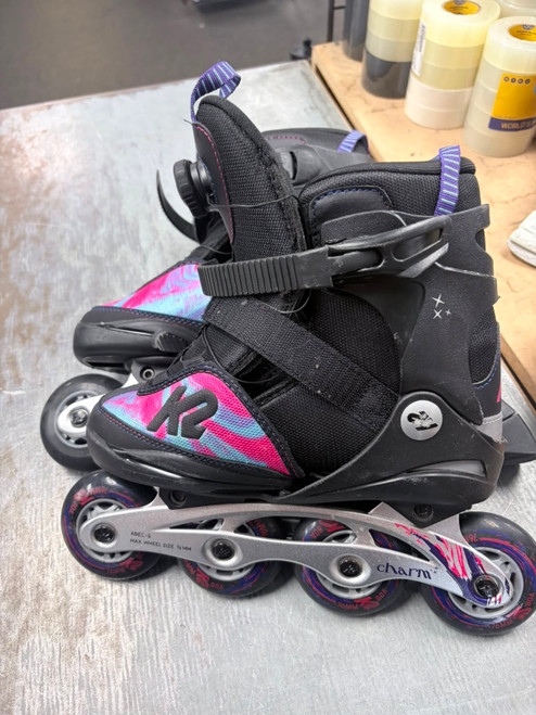Vist Large View of Product Image Which is Used K2 CHARM Junior Rec Fitness Skates None Adjustable