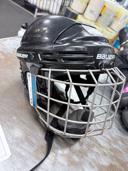Vist Large View of Product Image Which is Used Bauer 2100 Helmet Cage Combo Black MD