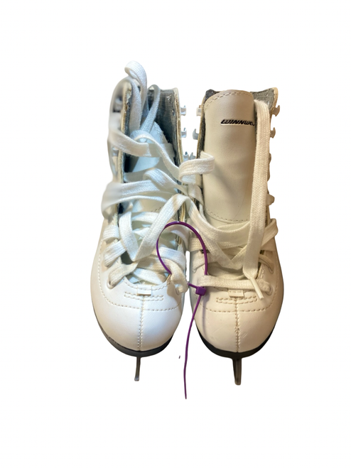 Vist Large View of Product Image Which is Used WinnWell FIGURE SKATES Girls Figure Skate White Youth 11.0