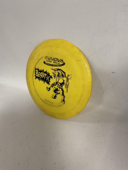 Vist Large View of Product Image Which is Used Innova DX BEAST-X Disc Golf Driver Yellow