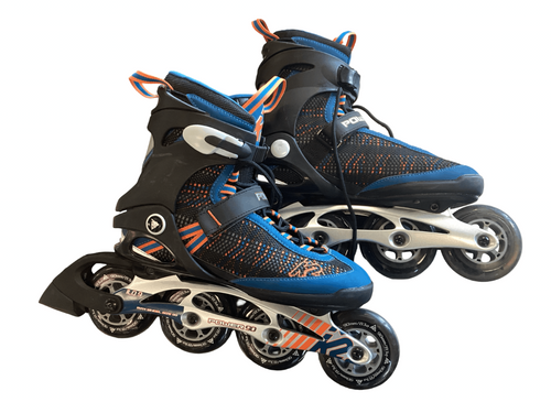 Vist Large View of Product Image Which is K2 POWER 90 Senior Aggressive Skates Black Senior 9