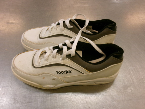 Vist Large View of Product Image Which is Used Foot Joy Mens Golf Shoes White Senior 8.5