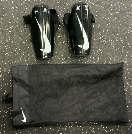 Vist Large View of Product Image Which is Used Nike Soccer Shin Guards Youth Black SM
