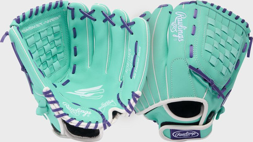 Vist Large View of Product Image Which is New Rawlings Sure Catch 12.5" RHT BKT/NFB Fastpitch Glove
