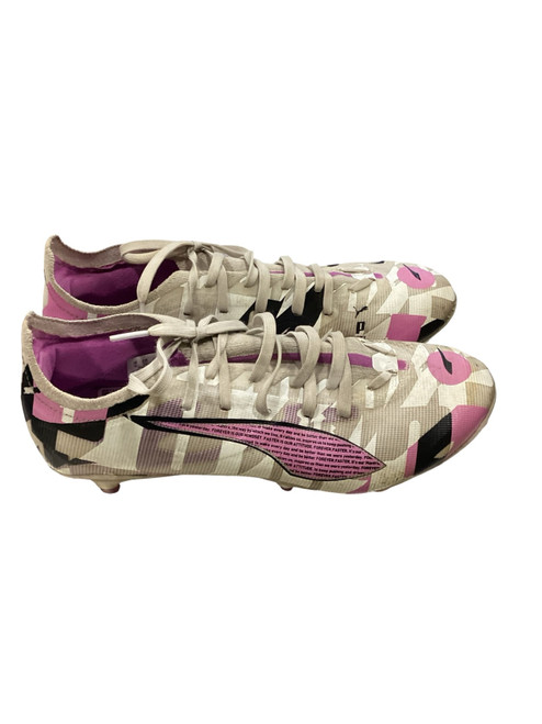 Vist Large View of Product Image Which is Used Puma PUMA ULTRA 5 MATCH FOREVER FG/AG Soccer Cleats Purple And Silver Senior 7
