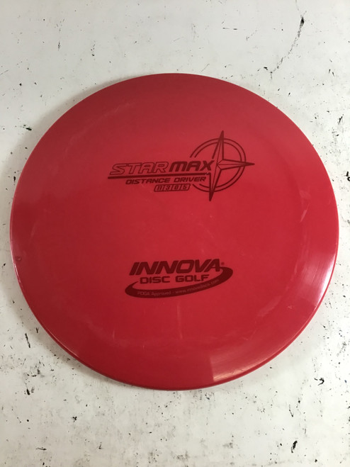 Vist Large View of Product Image Which is Used Innova STAR MAX Disc Golf Driver Red 176g