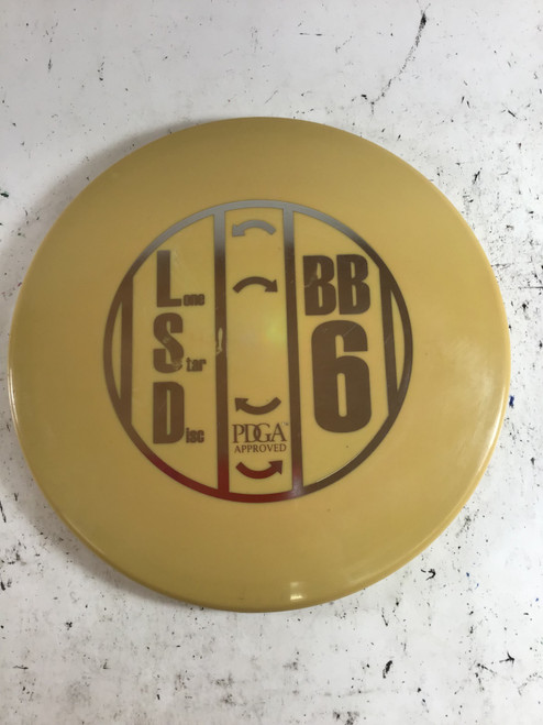 Vist Large View of Product Image Which is Used Lone Star Disc ALPHA BB6 Disc Golf Mid Range Yellow 173g