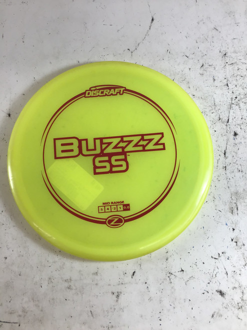 Vist Large View of Product Image Which is Used Discraft Z BUZZZ SS Disc Golf Mid Range Yellow 179g
