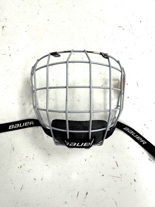 Vist Large View of Product Image Which is Used Bauer PRODIGY Hockey Wire Mask Grey One Size