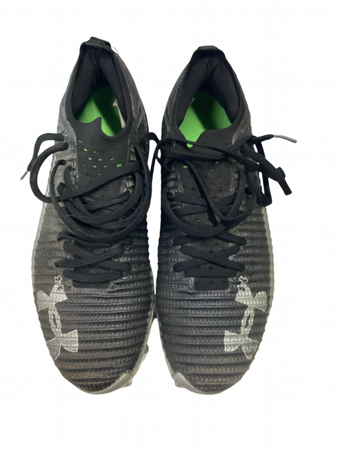 Vist Large View of Product Image Which is Used Under Armour Adult FB Cleats Black Senior 9.5