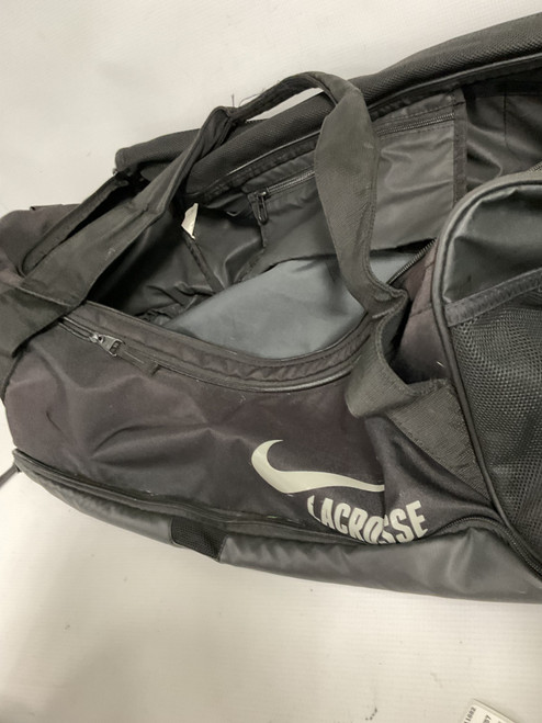 Vist Large View of Product Image Which is Used Nike LACROSSE DUFFLE Player Carry Bag Black