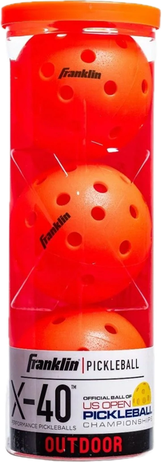 Vist Large View of Product Image Which is New Franklin X-40 Outdoor Pickleball 3PK Ember