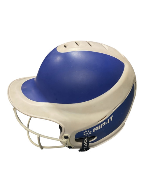 Vist Large View of Product Image Which is Used RIP-IT HELMET Batting Helmet w/Mask White MD