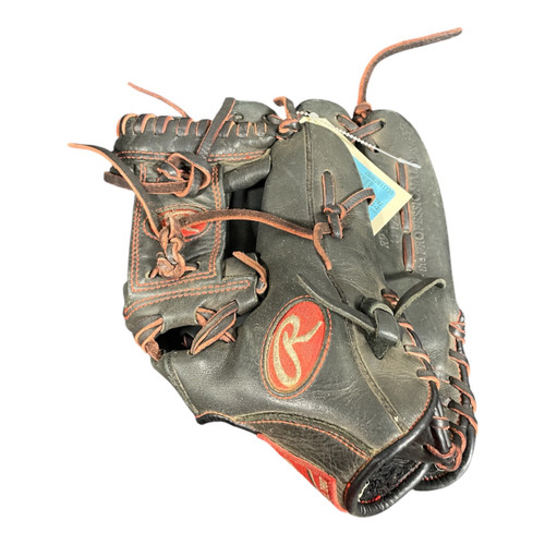 Vist Large View of Product Image Which is Used Rawlings RAWLINGS GLOVE BB/SB Glove RH Throw Black And Wine Red 11 1/4"