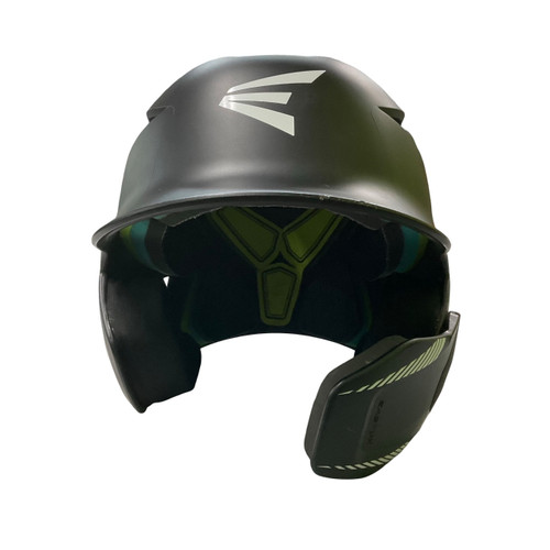 Vist Large View of Product Image Which is Used Easton ELITE MAX W/ JAW GUARD Batting Helmet No Mask Black M/L