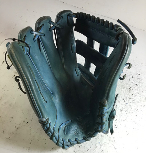 Vist Large View of Product Image Which is Used Rawlings PROR3319-6BC BB/SB Glove LH Throw Carolina Blue 12 3/4"