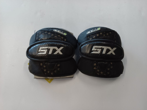 Vist Large View of Product Image Which is Used STX Lacrosse Arm Pads/Guards Black LG