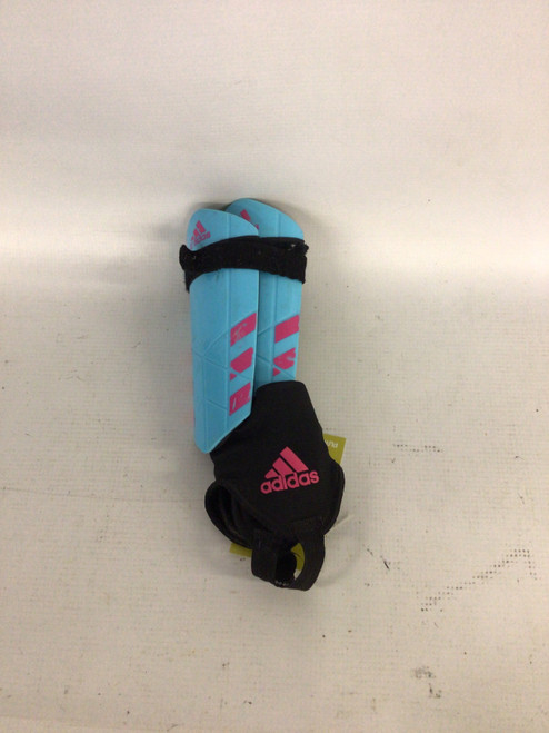 Vist Large View of Product Image Which is Used Adidas Soccer Shin Guards Youth Turquoise Youth