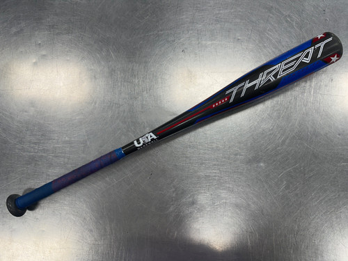 Vist Large View of Product Image Which is Used Rawlings THREAT COMPOSITE USA 2 5/8 Bat 28/16 -12