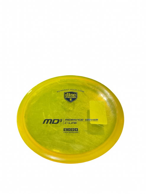 Vist Large View of Product Image Which is Used Discmania MD5 Disc Golf Mid Range Yellow