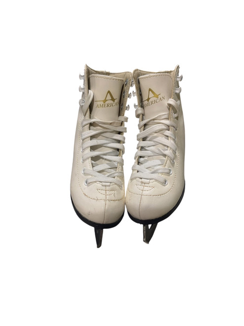 Vist Large View of Product Image Which is Used American Athletic FIGURE SKATES WomensFigure Skate White Senior 4