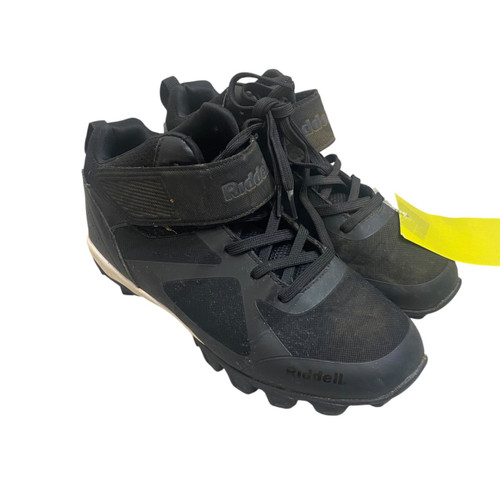 Vist Large View of Product Image Which is Used Riddell Jr FB Cleats Black Junior 06