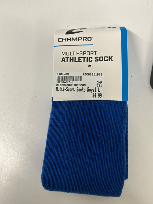 Vist Large View of Product Image Which is New Multi-Sport Socks Royal L