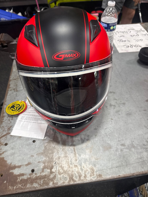 Vist Large View of Product Image Which is Used GMAX Adult Helmet Red MD