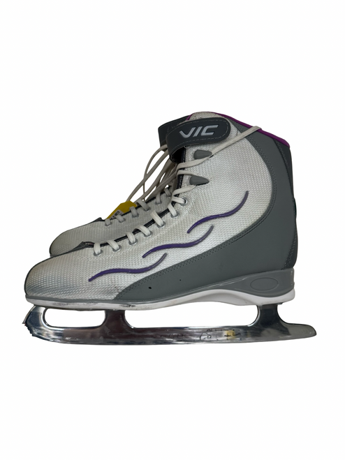 Vist Large View of Product Image Which is Used VIC SOFTBOOT WomensFigure Skate Grey Senior 9