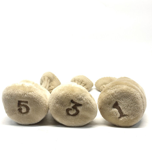 Vist Large View of Product Image Which is Used 3 PACK HEADCOVERS Golf Accessory Tan