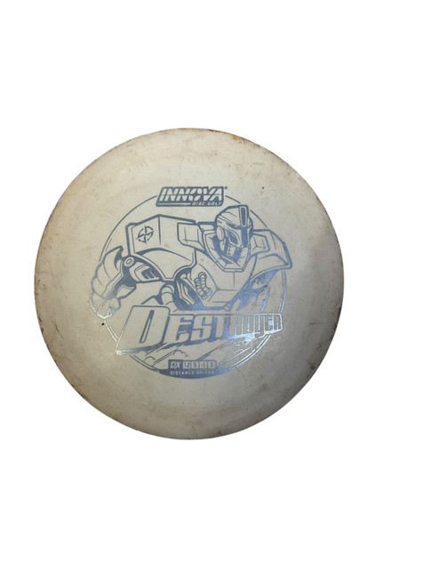 Vist Large View of Product Image Which is Used Innova DX DESTROYER Disc Golf Driver White 175g