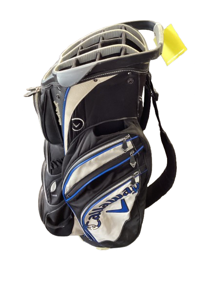 Vist Large View of Product Image Which is Used Callaway CAGE 14 Mens Cart Bag White/Black/Royal