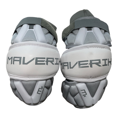 Vist Large View of Product Image Which is Used Maverik MX Lacrosse Arm Pads/Guards White MD