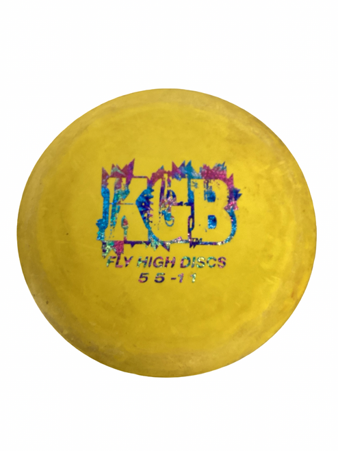 Vist Large View of Product Image Which is Used KGB Disc Golf Putter Yellow