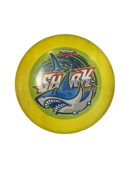 Vist Large View of Product Image Which is Used Innova SHARK Disc Golf Mid Range Yellow