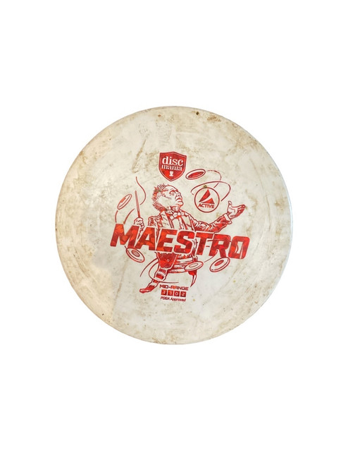 Vist Large View of Product Image Which is Used Discmania MAESTRO Disc Golf Driver White