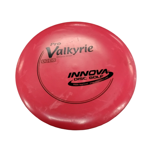 Vist Large View of Product Image Which is Used Innova PRO VALKYRIE Disc Golf Driver Red 174g