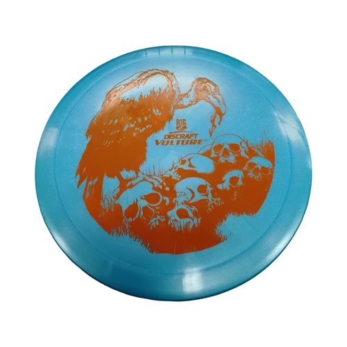 Vist Large View of Product Image Which is Used Discraft BIG Z VULTURE Disc Golf Driver Royal Blue 176g