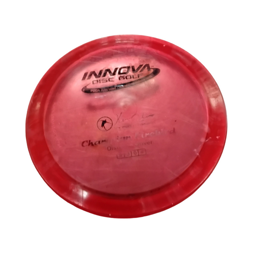 Vist Large View of Product Image Which is Used Innova CHAMPION FIREBIRD Disc Golf Driver Red 176g