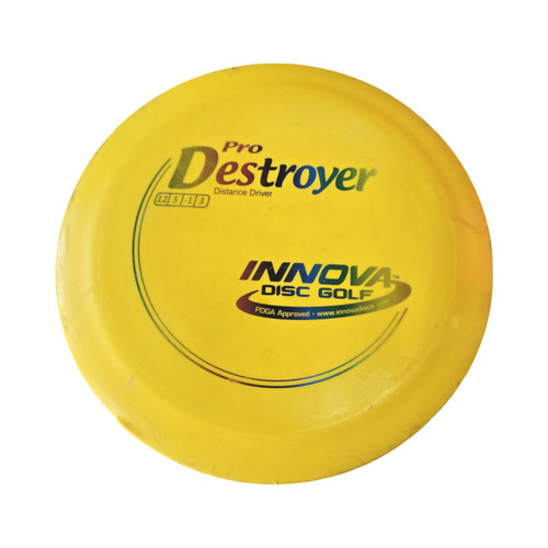 Vist Large View of Product Image Which is Used Innova DESTOYER PRO Disc Golf Driver Yellow
