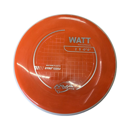 Vist Large View of Product Image Which is Used MVP WATT PUTTER DISC Disc Golf Putter Orange