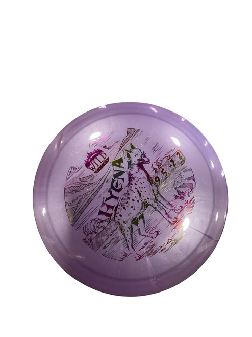 Vist Large View of Product Image Which is Used WILD DISCS HYENA Disc Golf Driver Purple