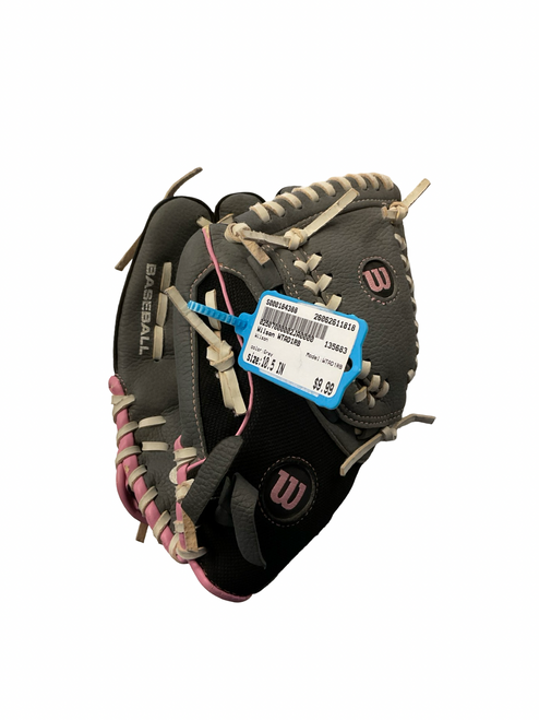 Vist Large View of Product Image Which is Used Wilson WTAD1RB BB/SB Glove RH Throw Grey 10 1/2"