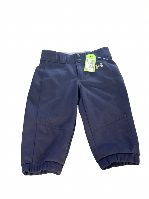 Vist Large View of Product Image Which is Used Under Armour BASEBALL PANTS BB/SB Pant Boys Navy Blue XS